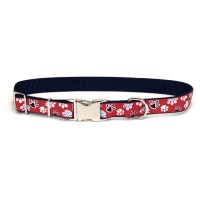 Coastal Pet Attire Ribbon ошейник для собак, 1,6смХ30см , красный с лапками.